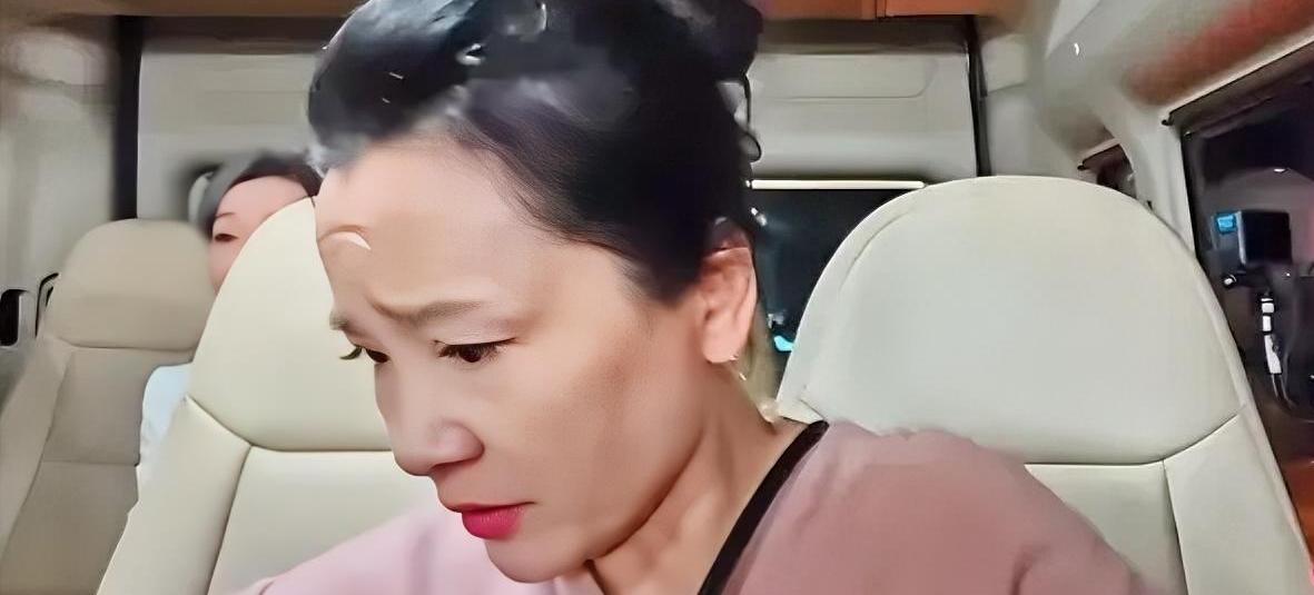 刘晓庆昨天录节目时摔倒，手疼得直发抖，回程还堵了半小时，车一动不动，节目组居然没