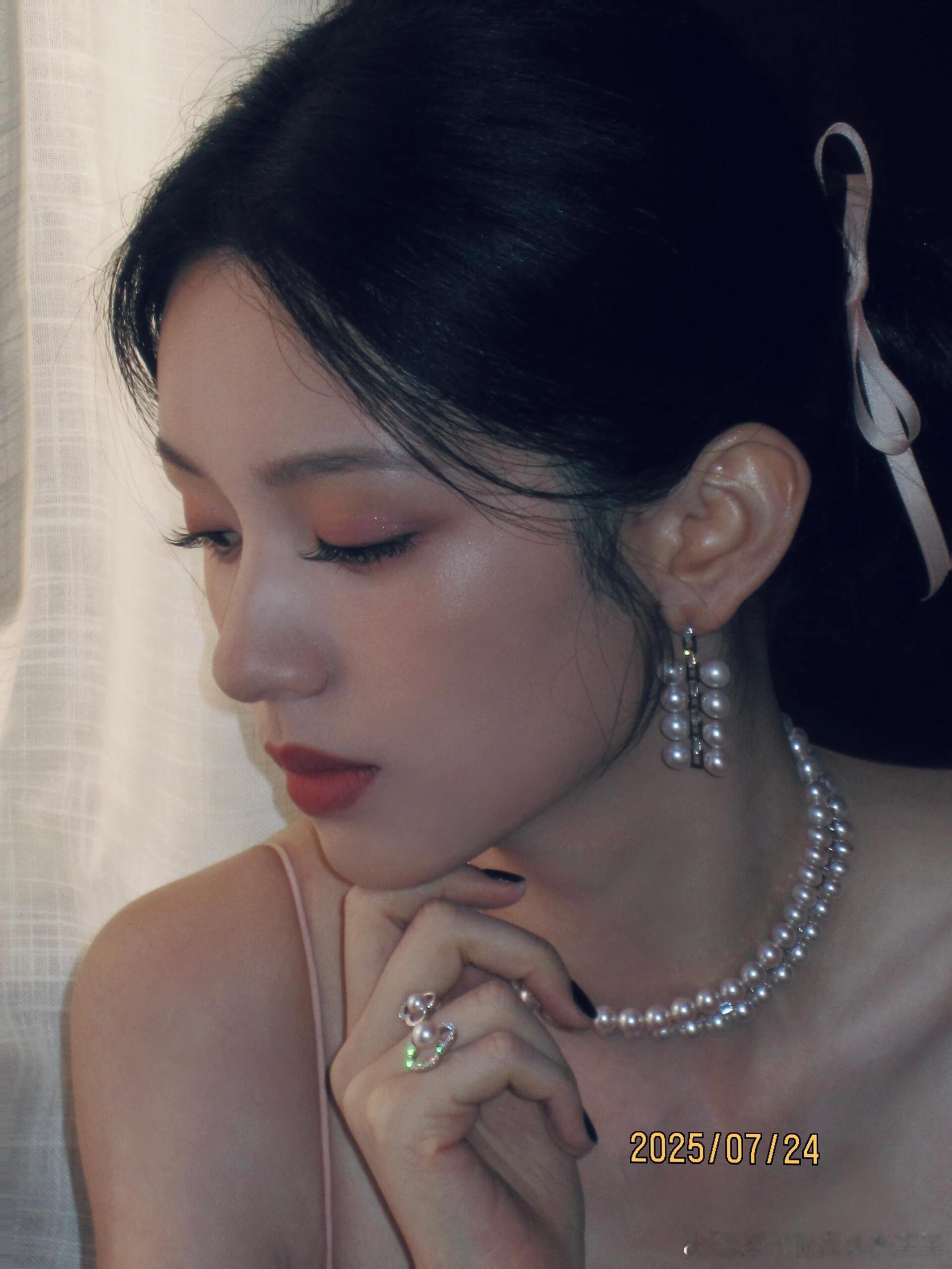 周也珠光粉韵妆好伟大的一张脸​​​