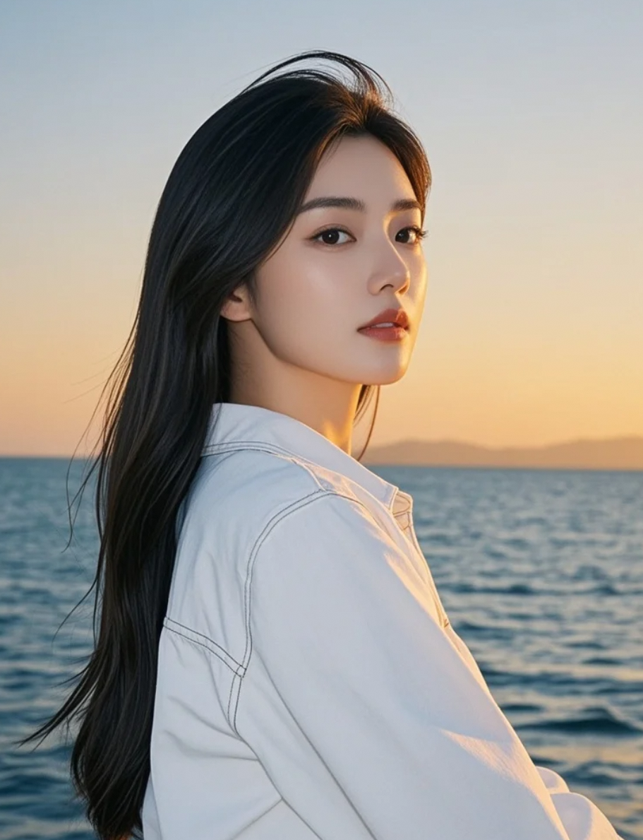 牛仔风情，夕阳为伴——海边的慵懒时光