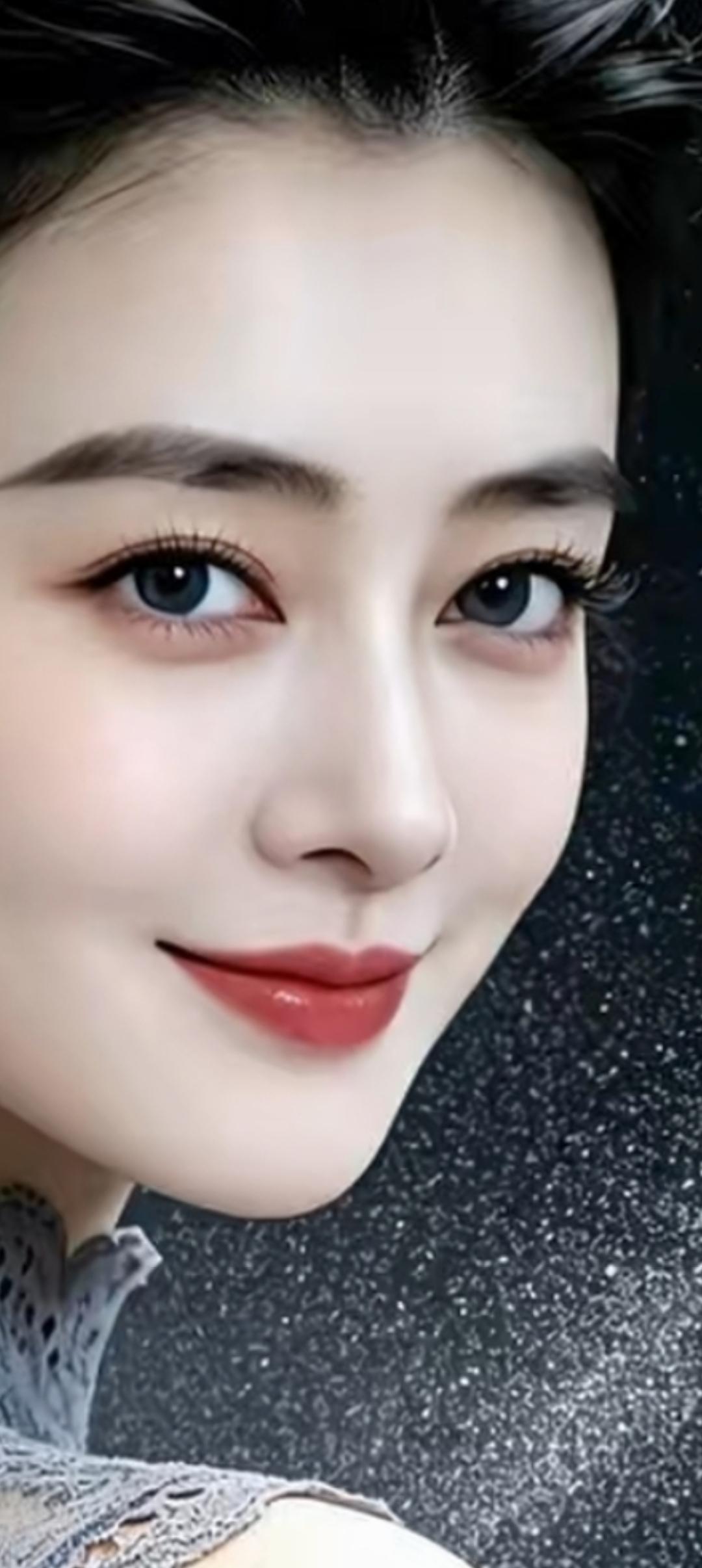 甜美笑容，优雅气质，女神范儿十足！😊✨