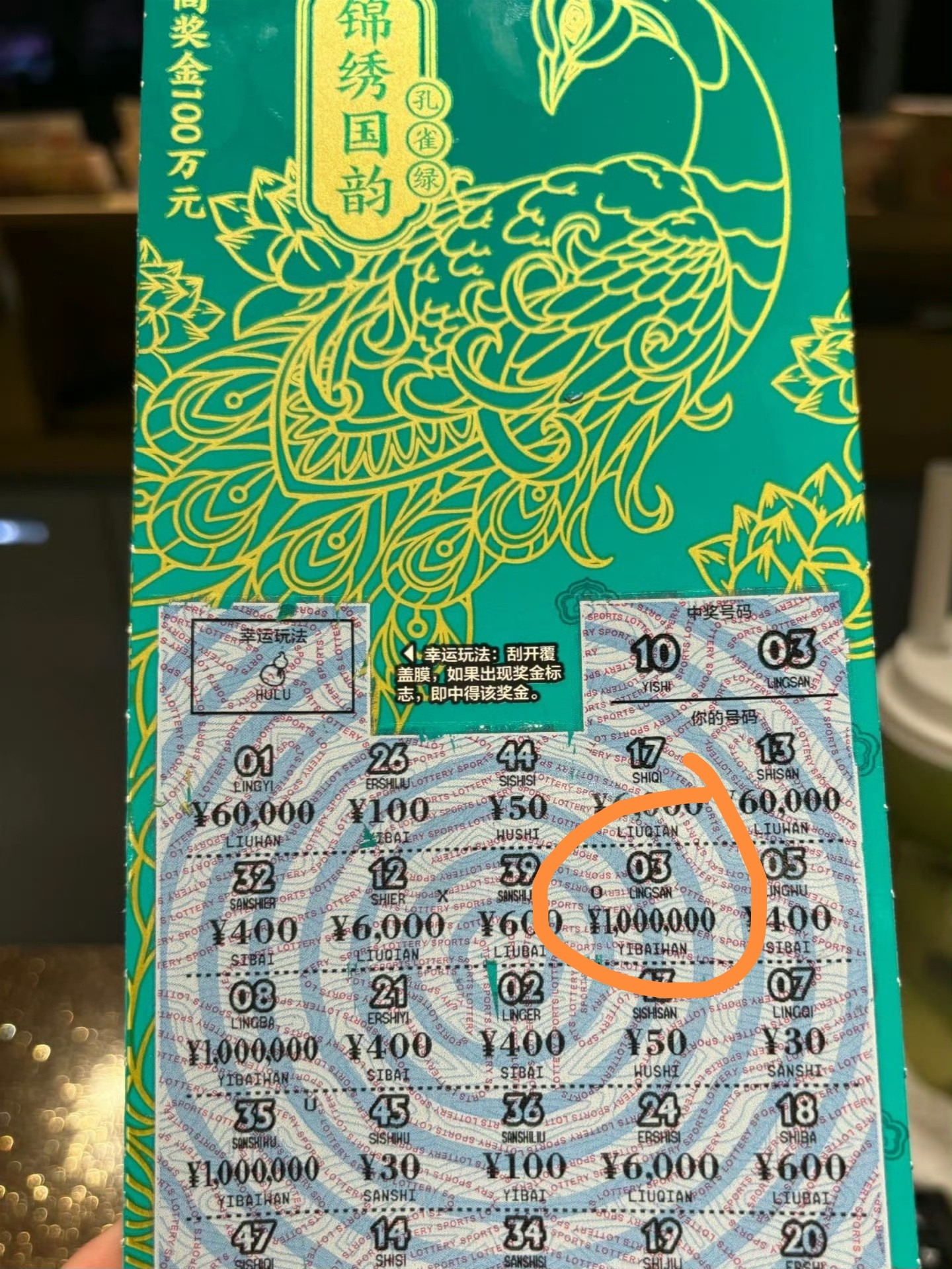 男子中1750万彩票朋友跟买中35万即开型的彩票线下卖的很好的，尤其在商场里的彩