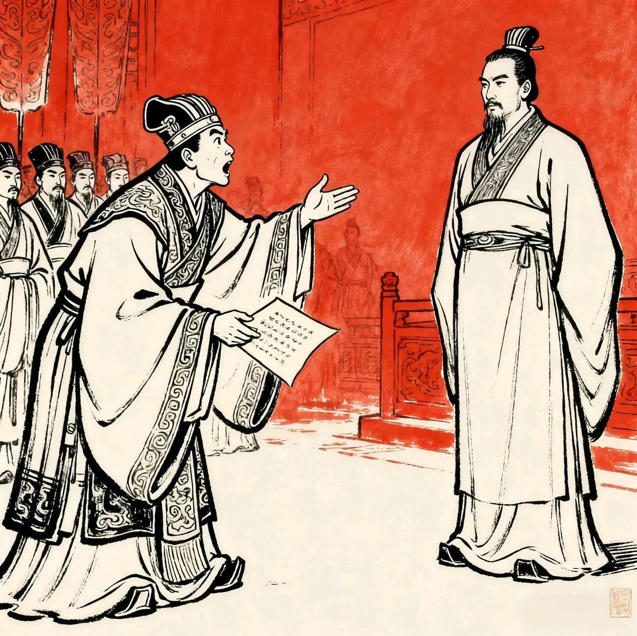 东晋权臣桓温晚年逼朝廷给他加九锡，这是王莽当年发明的篡位的最后一步。没想到谢安一