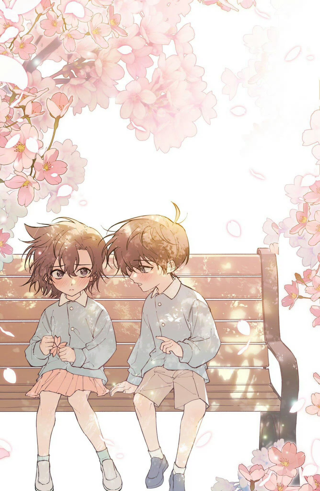 名侦探柯南幼年新兰又萌又甜新兰（画师쏙쏘）