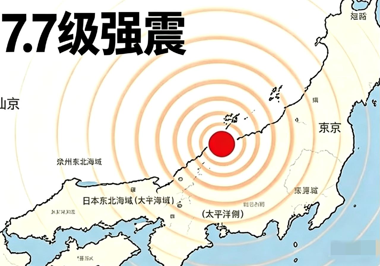 又改了！刚刚发生在日本的地震不是7.5级，而是7.7级强烈地震，震源深度20公里