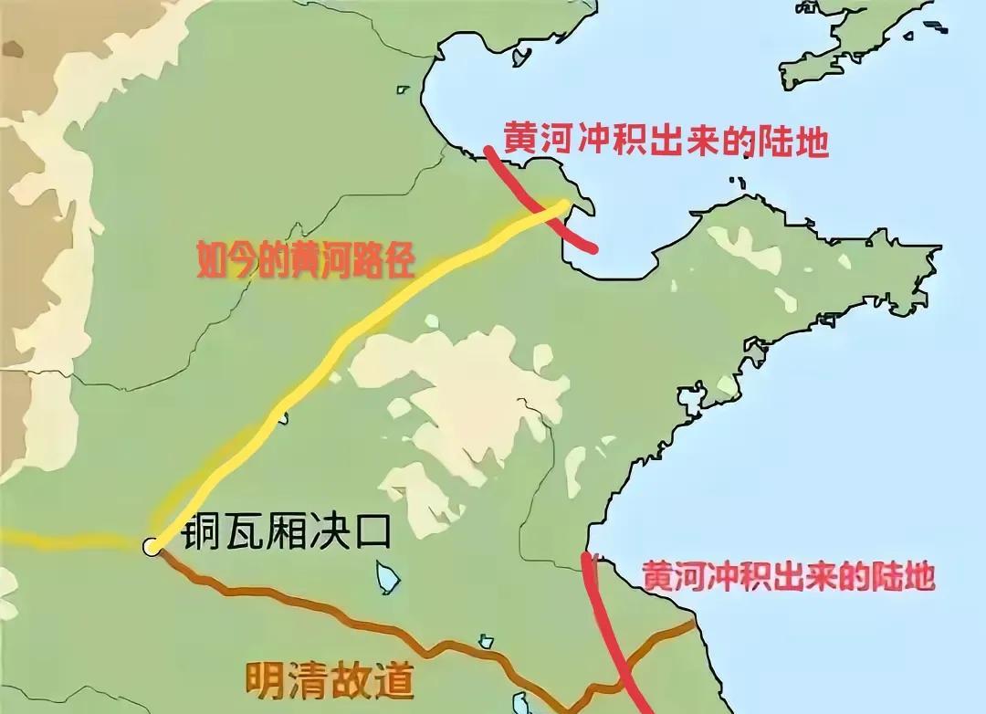 黄河入海口需要尽快调整了，否则不但整个渤海将被填平，而且还会导致华北平原更加干旱
