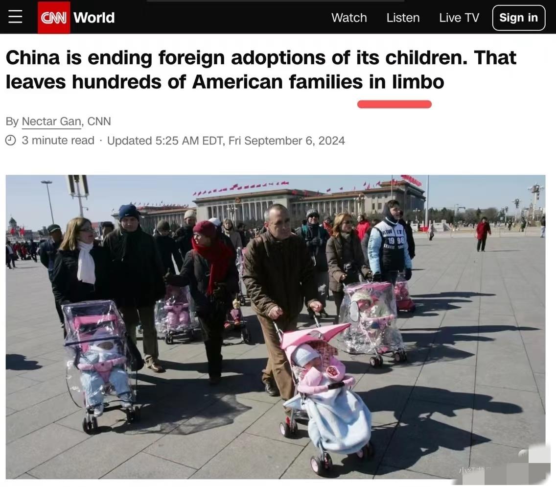 还是晚了，应该更早一些叫停收养儿童。从90年代初到2024年，外国人收养的