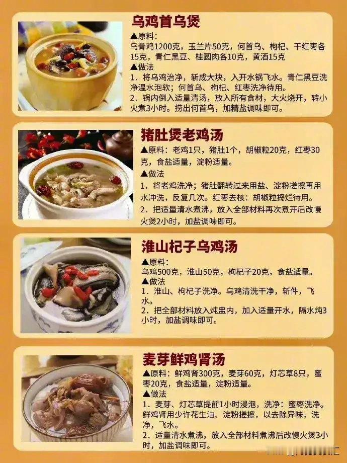 这是我见过最全的煲汤方法，广式煲汤，32种，够用一年了，快收藏好。​​​