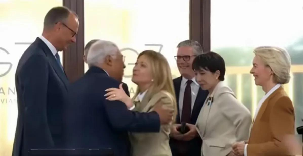 G7峰会梅洛尼成“男人宠”，同为女人高市冯德莱恩落寞！关于“梅洛尼成男人宠