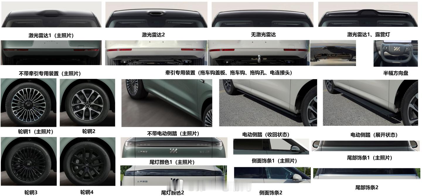 智己汽车的全新中大型SUV——LS8亮相工信部，新车的尺寸为5085/2000/