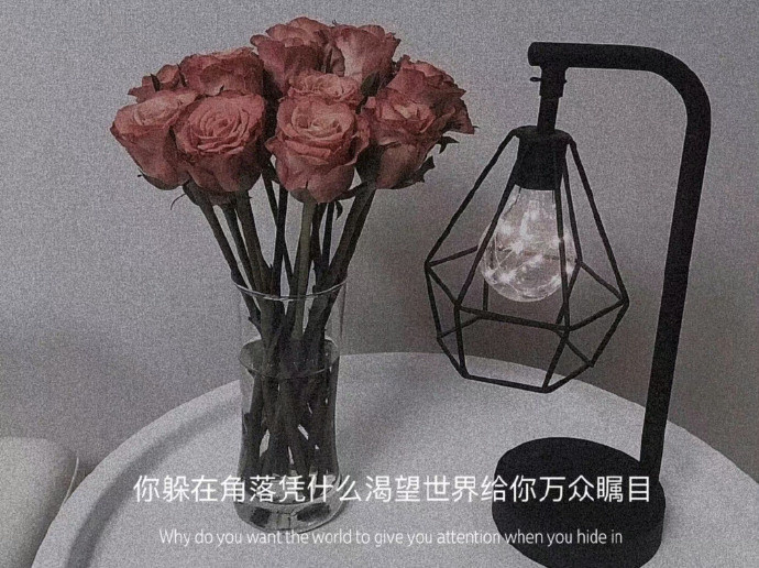 真正关心你的人，是无事时百般挑剔，有事时抓着你手一声不吭的。监督你过顺境，支撑你