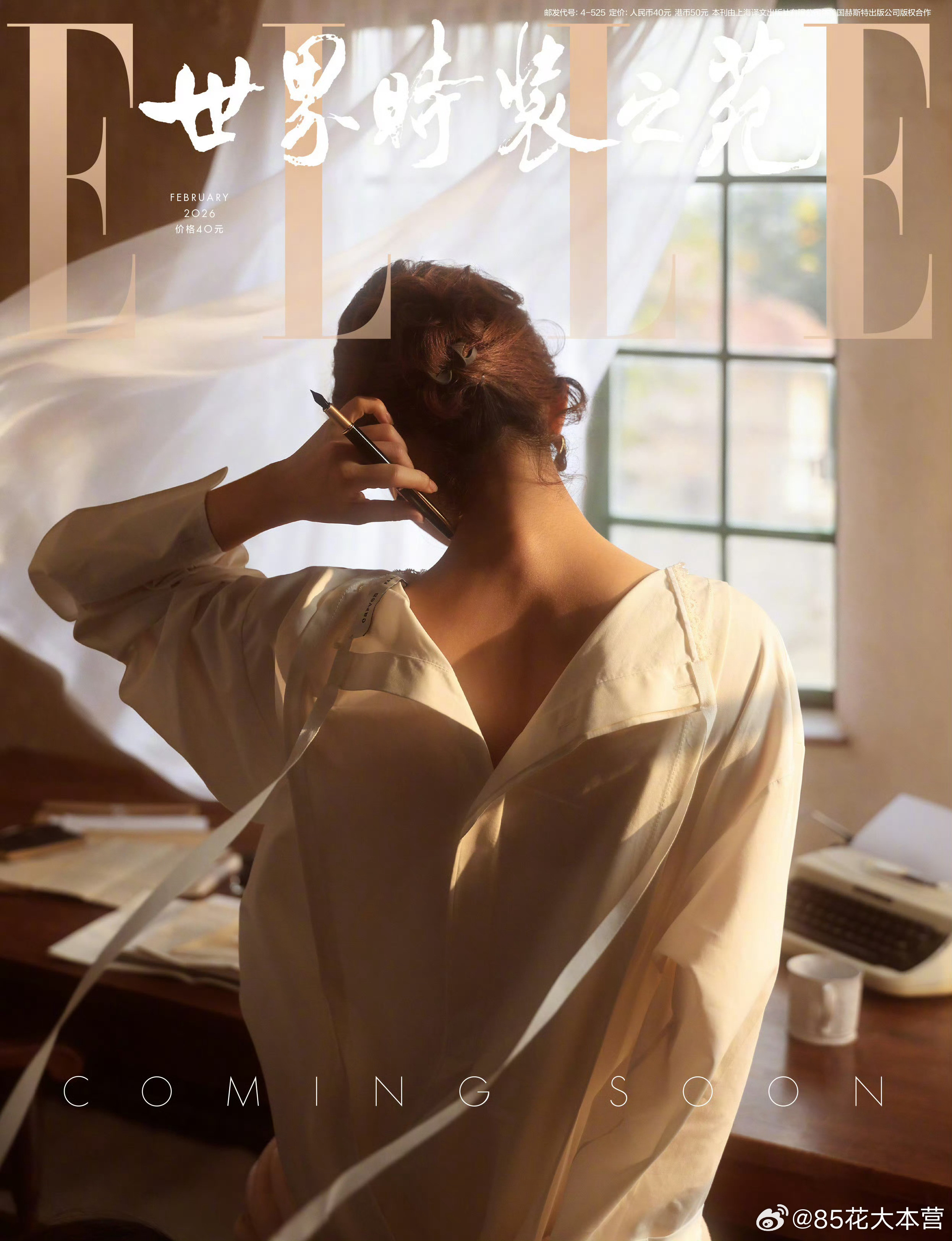 赵丽颖｜ELLE二月刊封面预告～新的一年，新剧、商务、封面统统都有好消息！保持这