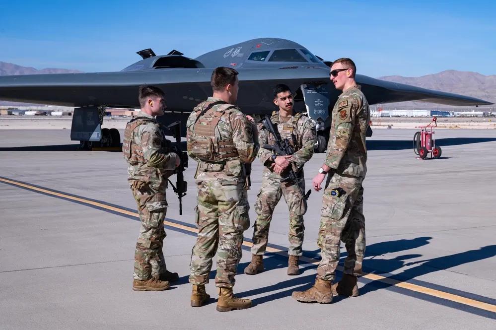 2024年1月16日，一架B-2幽灵轰炸机于在内华达州内利斯空军基地参加红旗-内