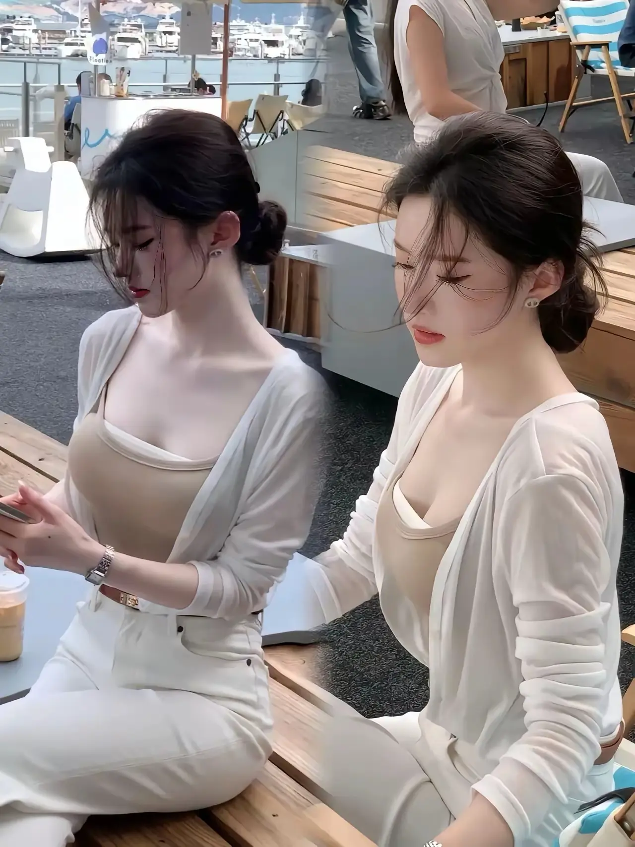 双胞胎姐妹，你分辨的出哪个是姐姐吗？