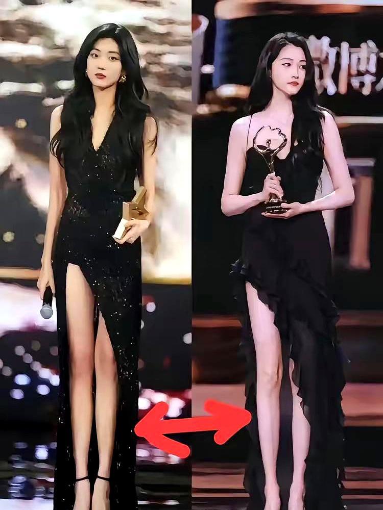 同样踩着172厘米的大长腿，孙千硬生生把关晓彤挤到了墙角。你肯定纳闷，当年那个灵