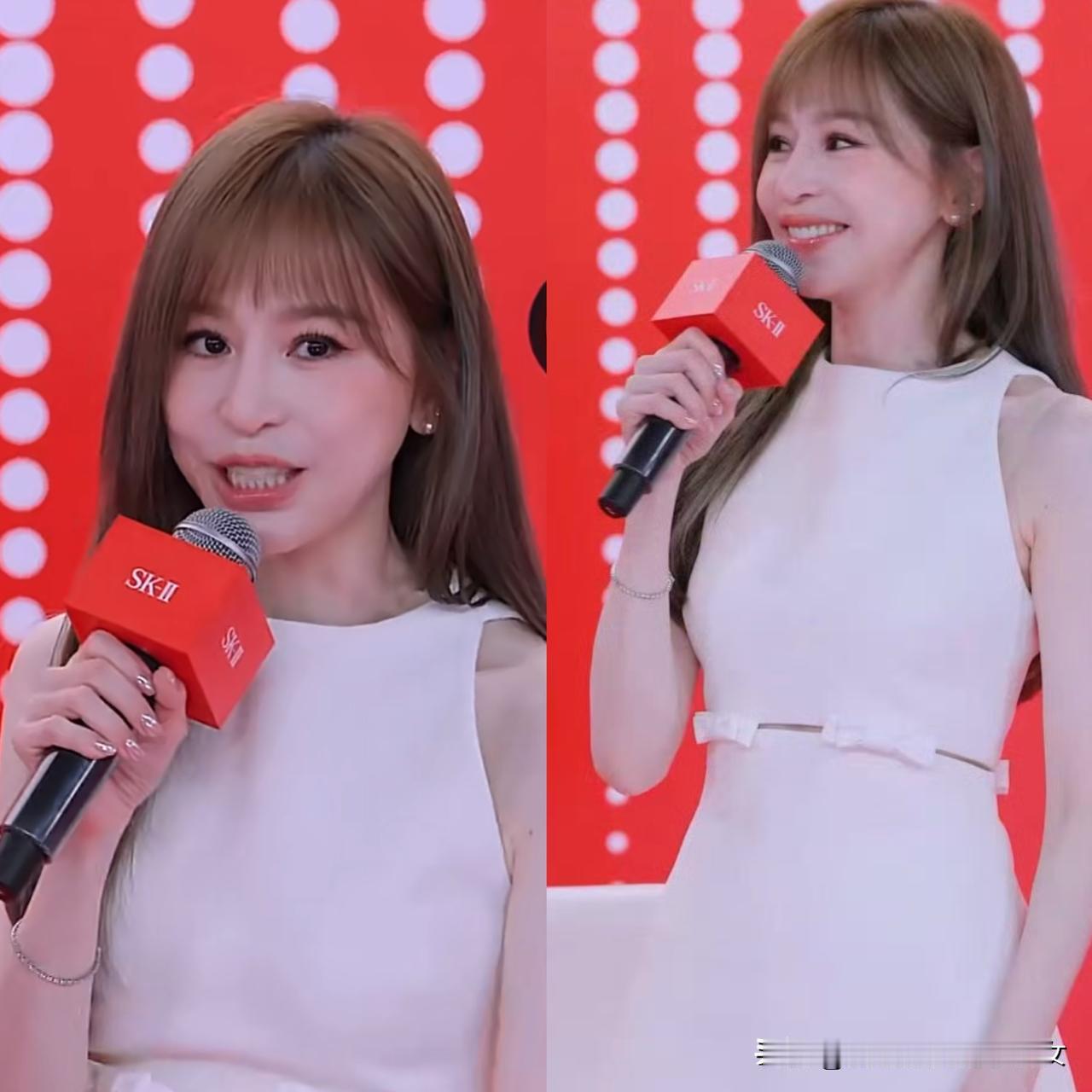 王心凌闪现品牌直播间，声音甜美表情娇俏，镜头前脸僵细纹多！就在刚刚，开完演唱会