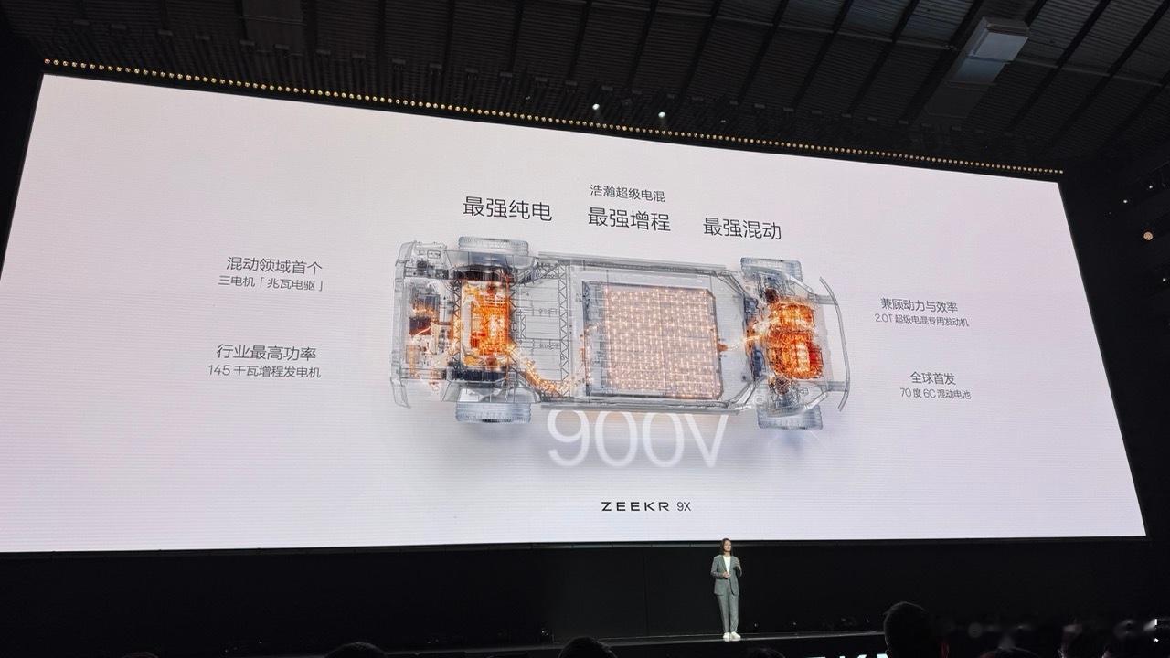 明确了！极氪9X是一台插混车型，不是增程式车型！为了突出极致的纯电驾驶感，所以在