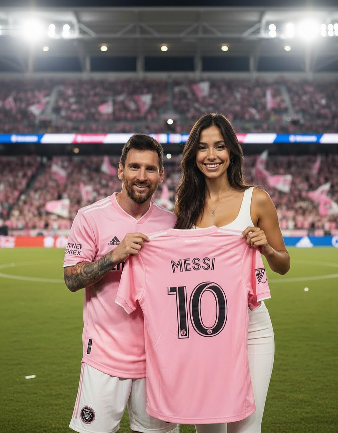 EyşanAksoy更新ins晒与梅西合影：🔥与史上最伟大球员共度的难忘时