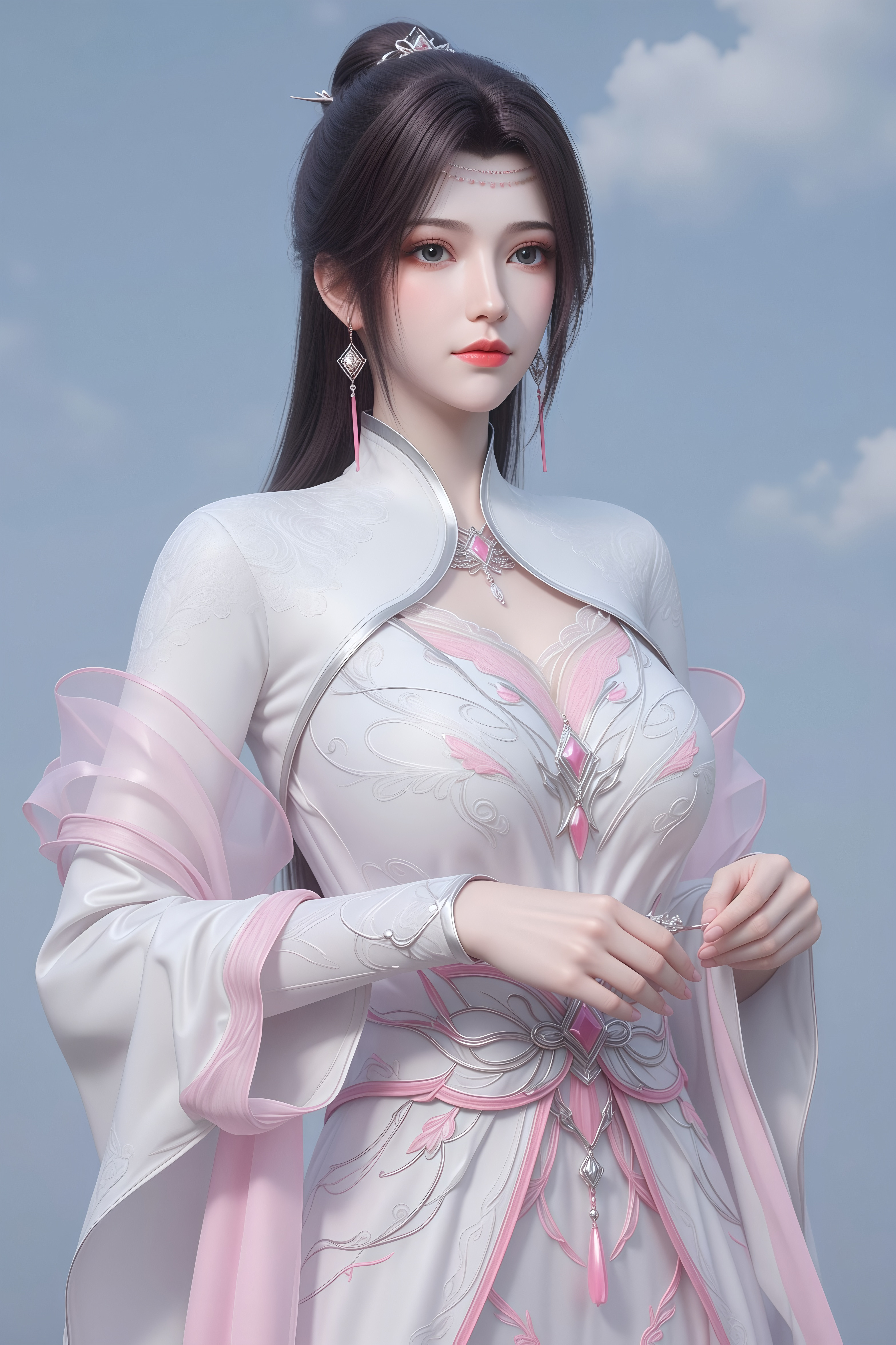 《斗破苍穹》云韵国风壁纸​：羽化云间色，心藏阆苑春！