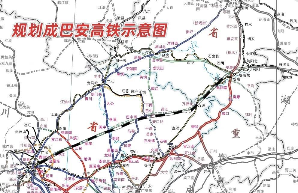 成巴安最大的问题是与成南达万和西渝高铁存在并线，在成南达万和西渝高铁客流没有饱和