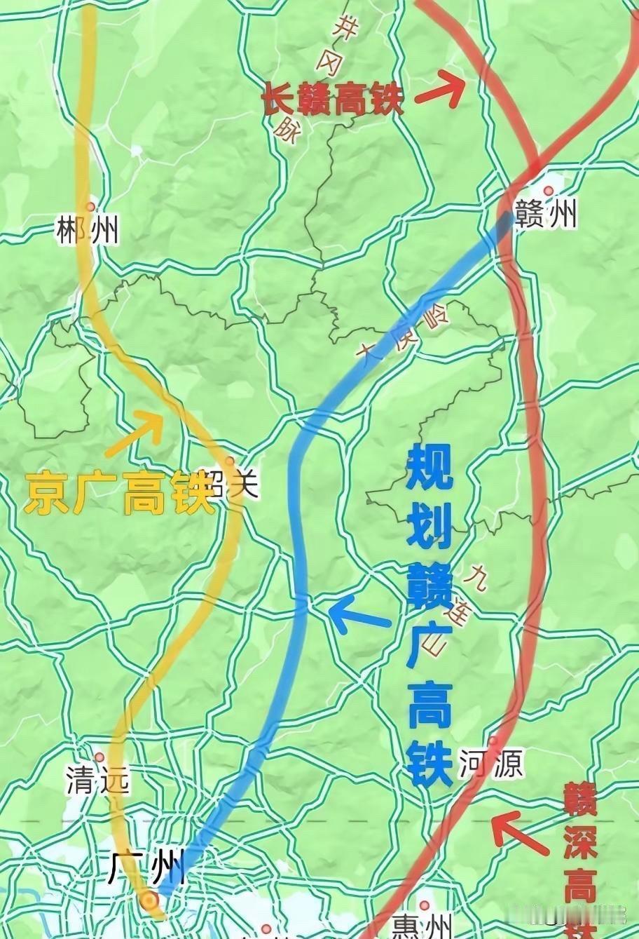 十五五规划的赣广高铁，我认为还是要走广东省韶关市经过才行，设韶关东站，理由是：可