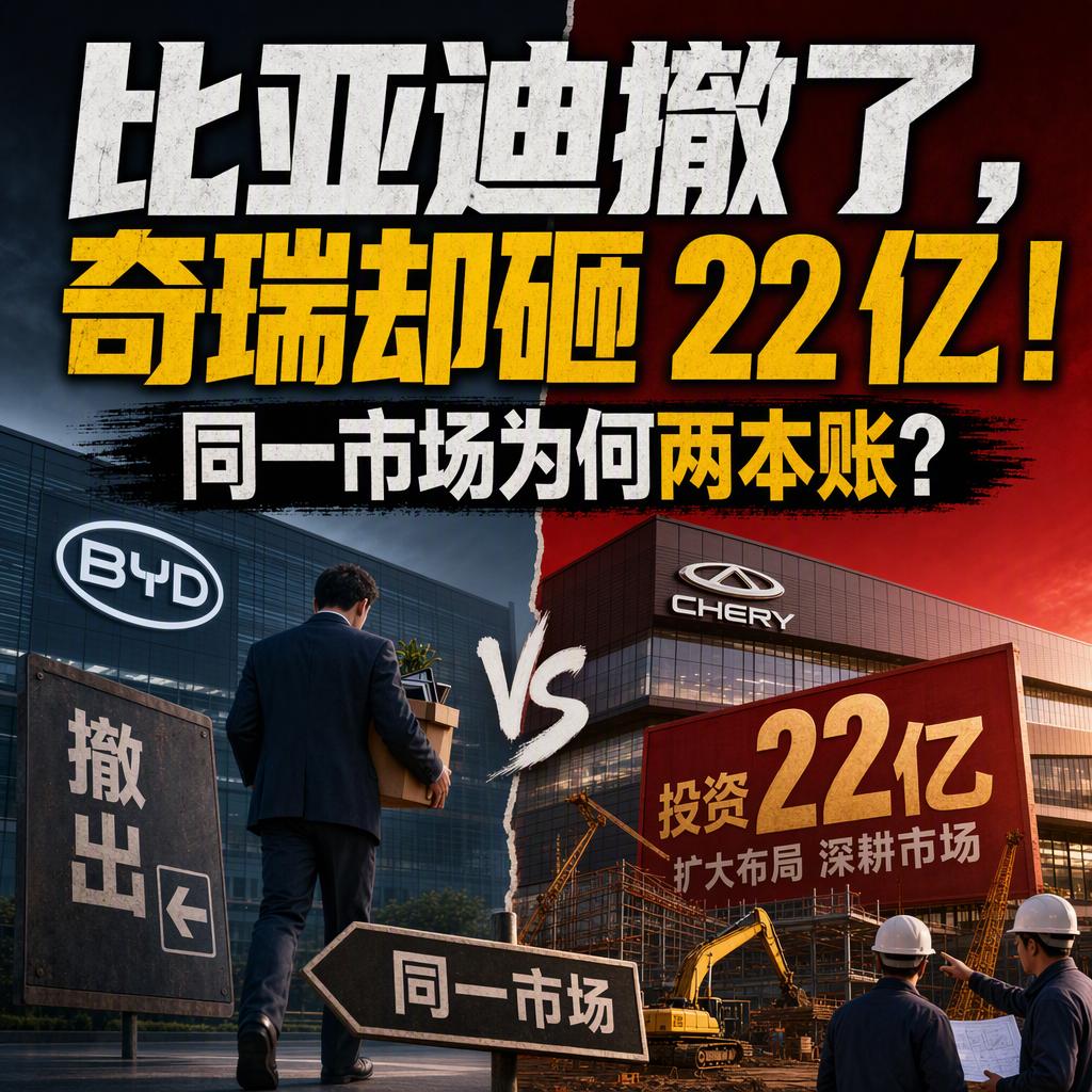 比亚迪踩了刹车，奇瑞却在加码，同一个马来西亚，为什么两家的账本完全不同？先看事