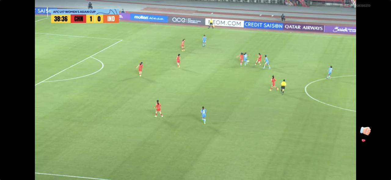中国U17女足成功踢进2026U17女足世界杯就在刚刚，咱们U17女足的孩子