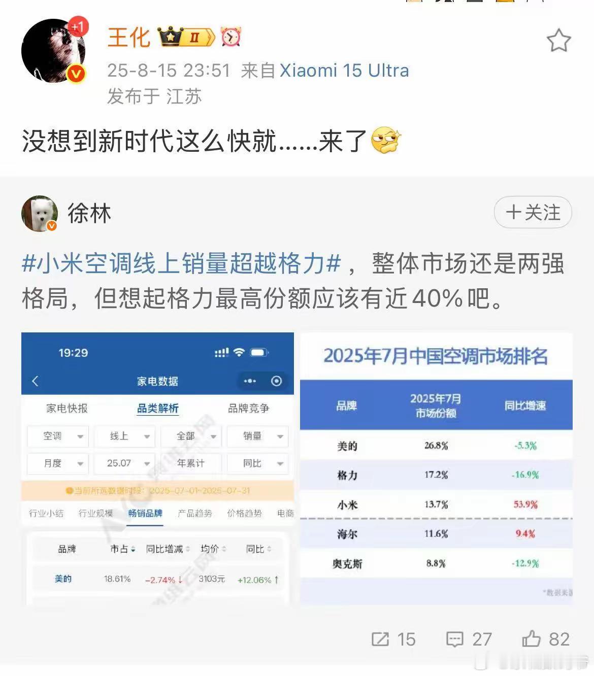 小米王化：没想到新时代这么快就来了​​​