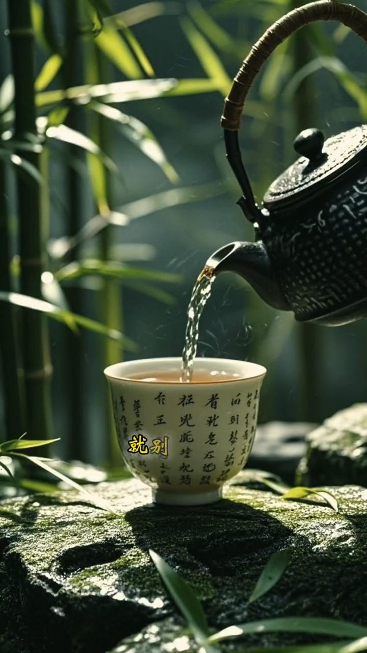 放下。茶凉了就别再续了，人走了就别再留了。不是所有的对不起都能换来没关系，也不