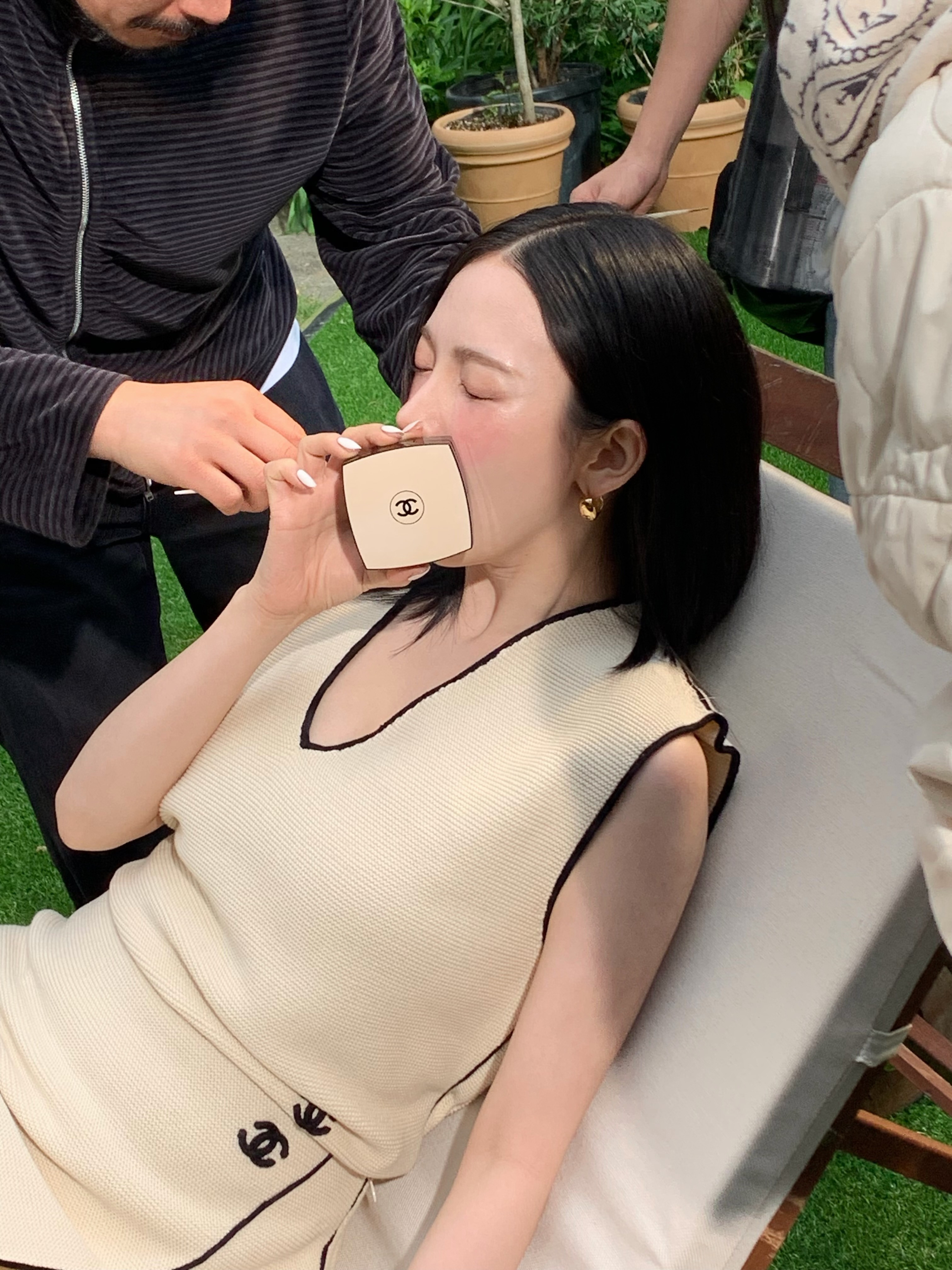柳智敏forChanelBeauty杂志幕后柳智敏腿型