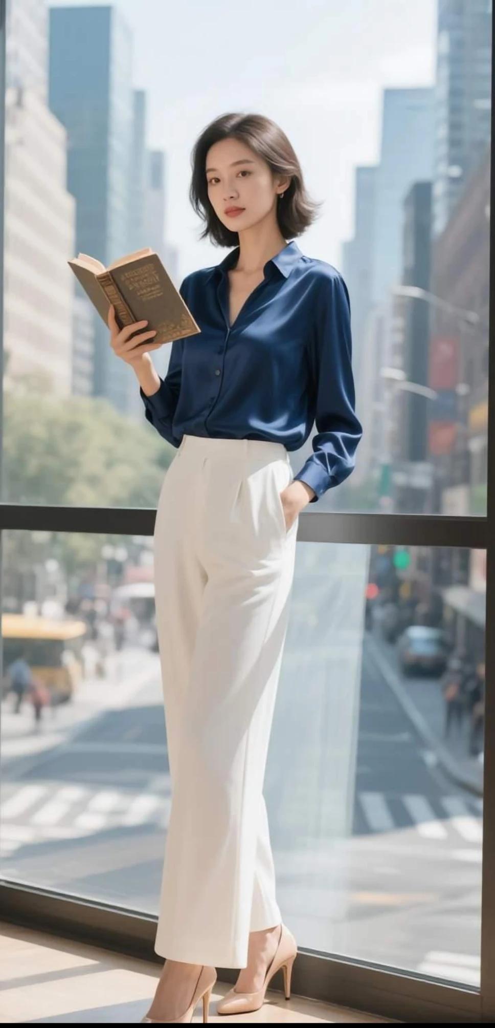 腹有诗书志气华，内外兼修人强大。职场拼搏靠智慧，不是瓶中那枝花。