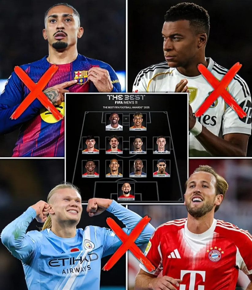 恕我直言，这3人最不配国际足联最佳阵容！1.贝林厄姆，完全不配！2.帕尔