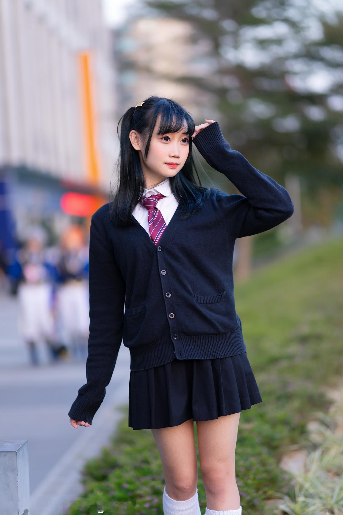 猎人拍漫展漫展分享版(旧库存图)JK少女摄影后期：聆听猎人