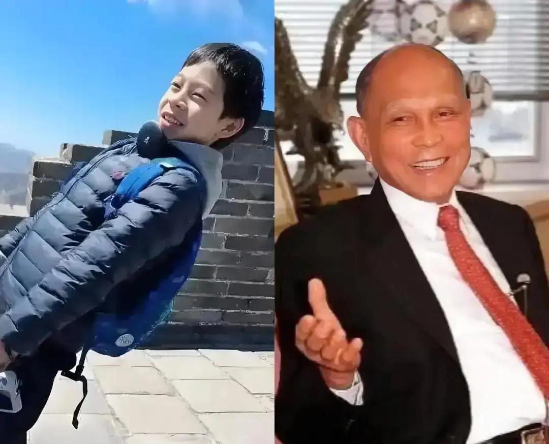 凌晨10岁霍中曦递奶茶给爷爷92岁霍震霆半夜没睡，等在客厅。孙子捧着4块钱