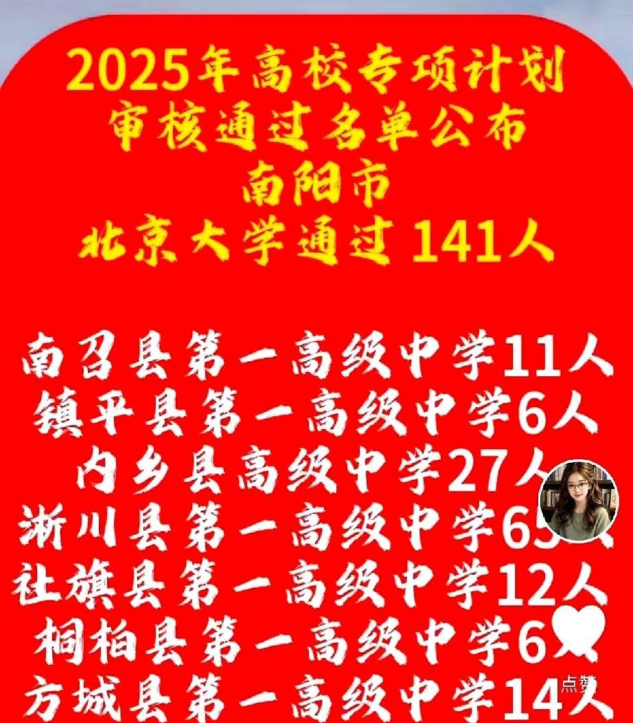 哎呦我的天！这个县级高中真强大的不得了，都65人呀！去年就有13个娃儿冲进清