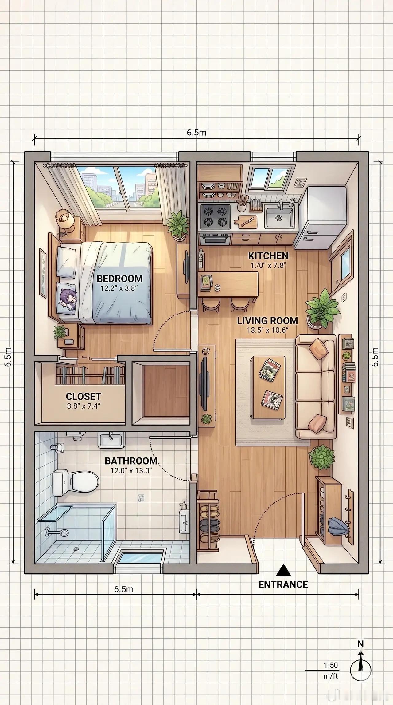 五种一人居户型，以你的品味，你会选择哪个户型？