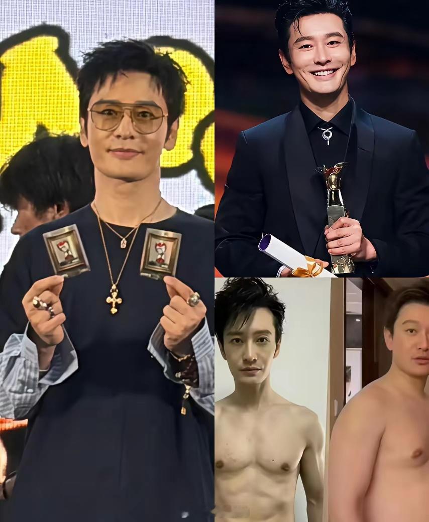 像黄晓明这样的，都已经48岁了，还能保持这个状态，圈里真没几个。前两天他和陈冠希