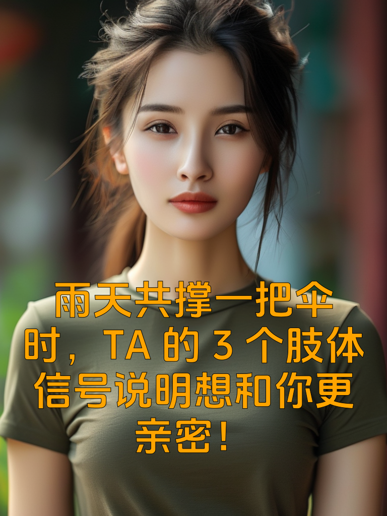 雨天共撑一把伞时，TA的3个‘肢体信号’说明想和你更亲密！
