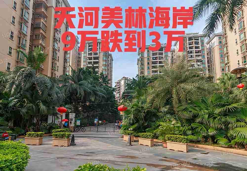从9万跌到3万，广州这个网红小区跌回10年前？广州金融城旁边的美林海岸，这