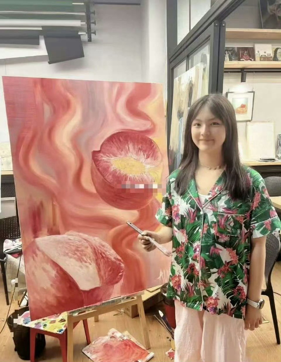 王诗龄一幅画卖145万，这能买多少框桃子啊​​​