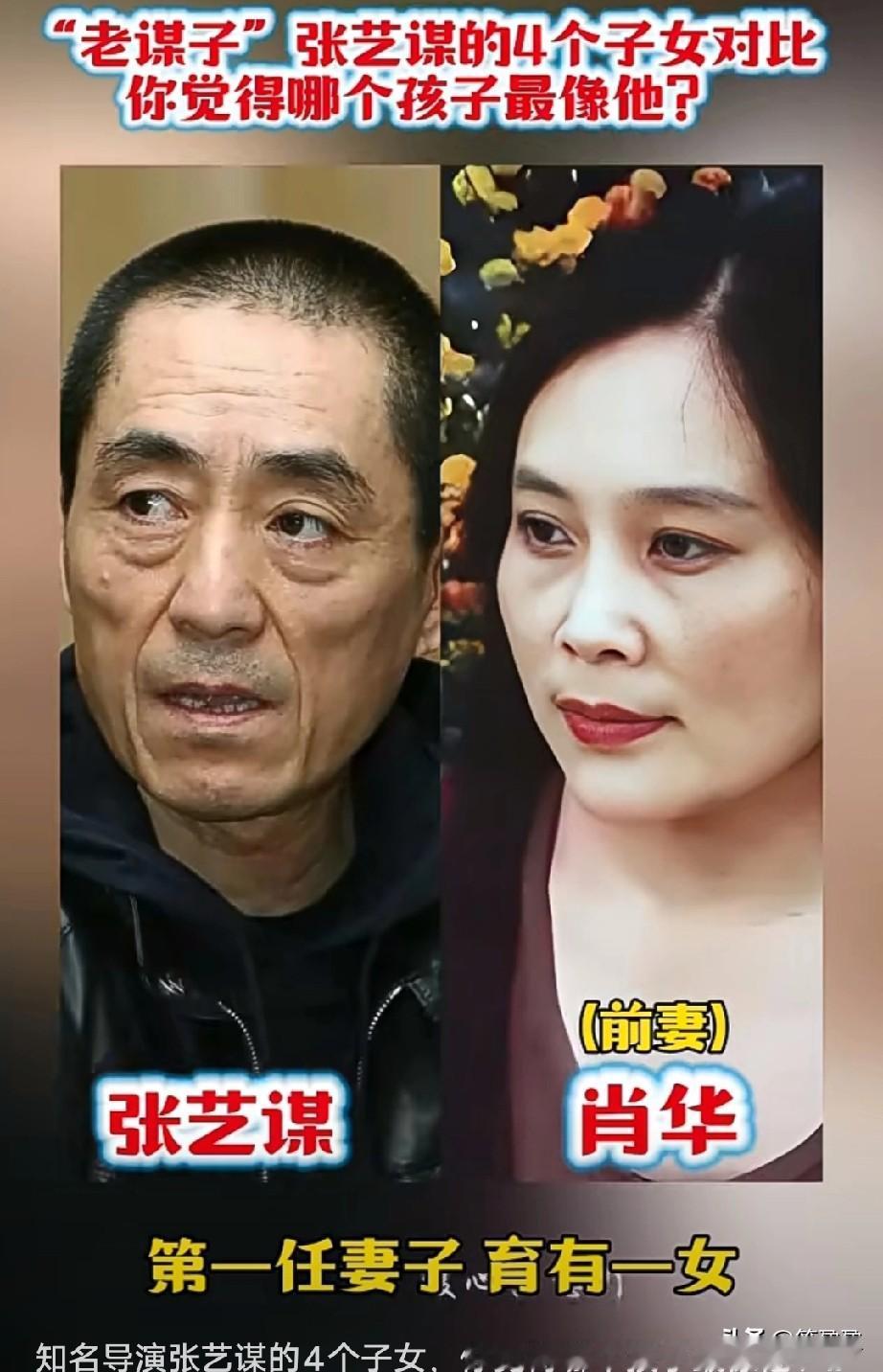 知名导演张艺谋的4个子女你觉得哪个孩子最像他？