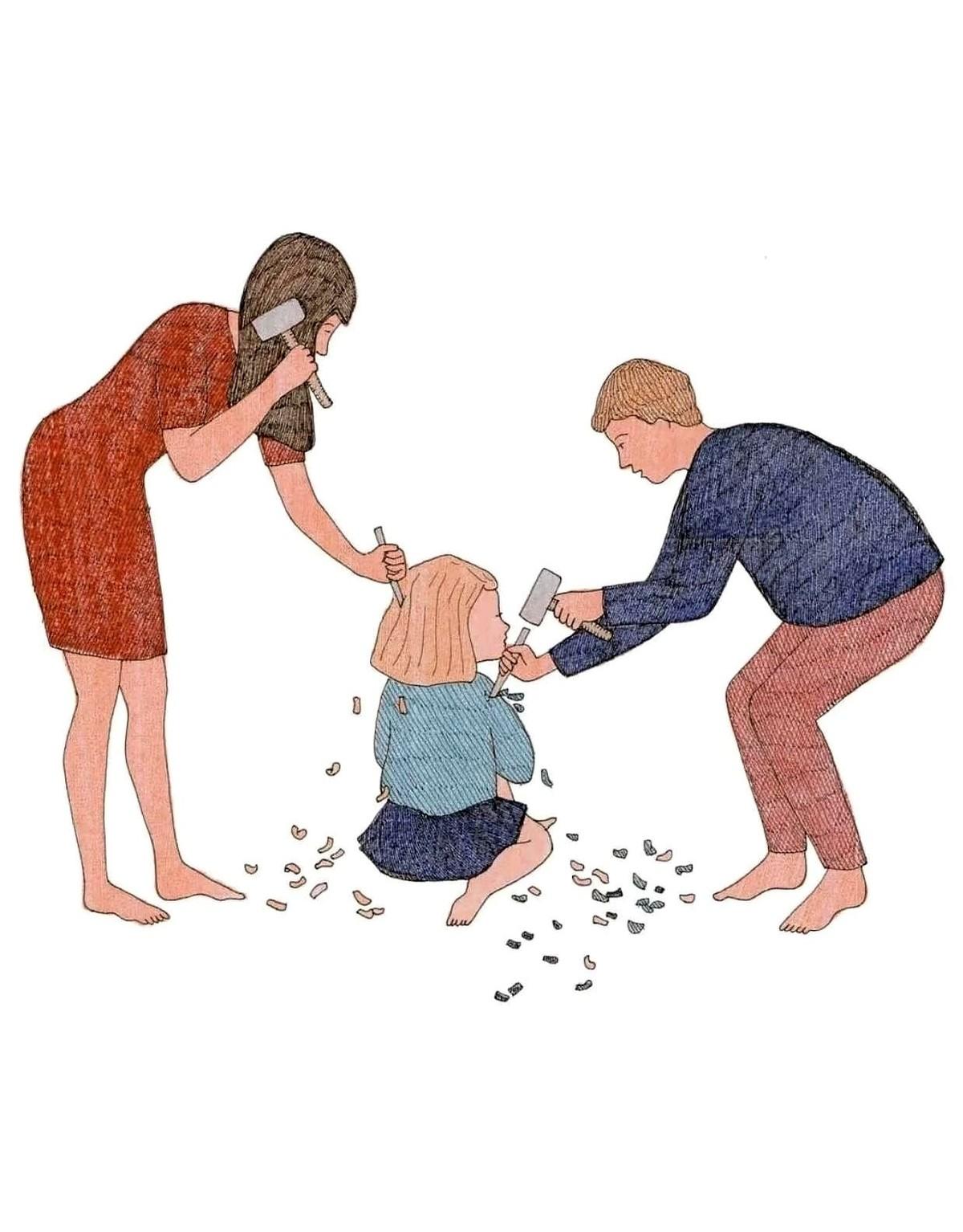 有时候大半夜醒了，看着旁边睡得四仰八叉的小家伙，突然就一阵后怕。我怕什么？我