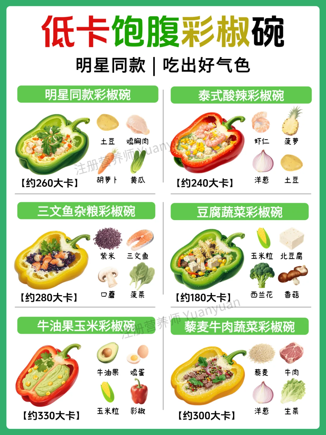 明星同款彩椒碗 好吃低卡又饱腹