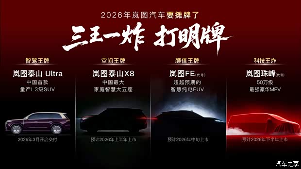 岚图汽车1月交付新车10515台 同比增长31% 4款新车即将上市