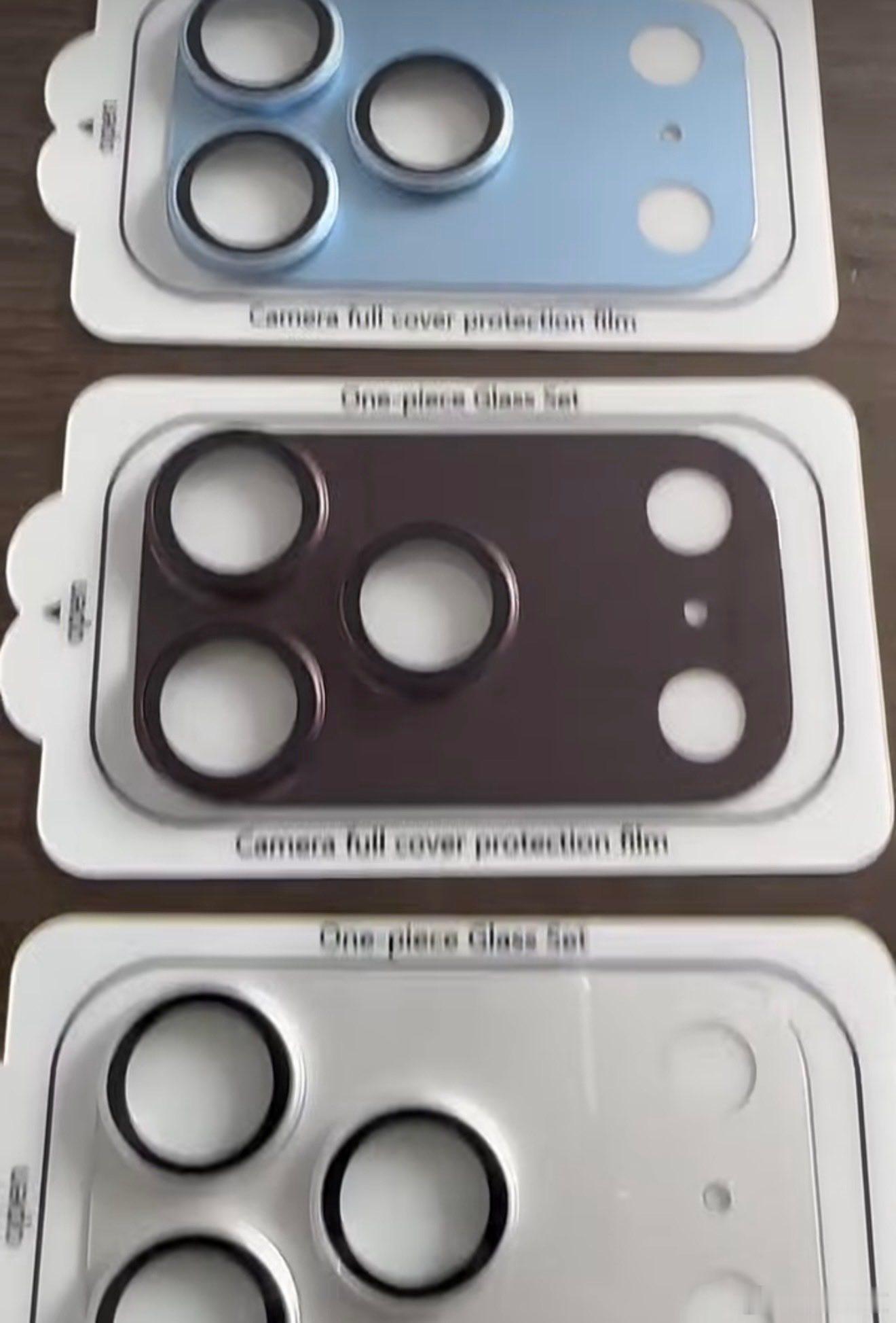 iPhone18Pro摄像头保护盖已曝光，配件厂商推出黑、银、酒红、蓝四色