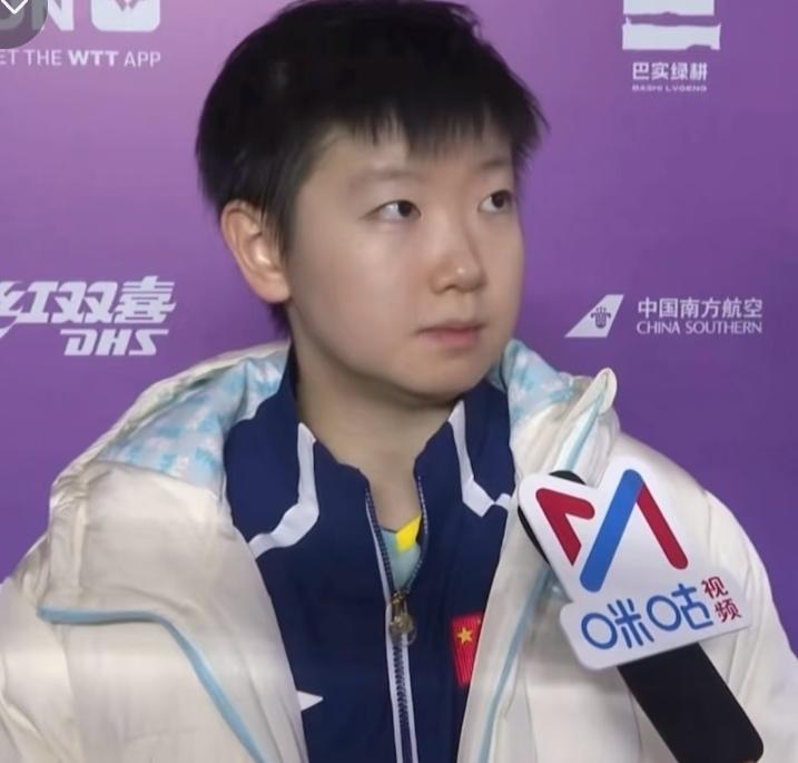 再次被孙颖莎的格局狠狠破防了！都知道孙颖莎内心干净纯粹，看看她采访时对于饭