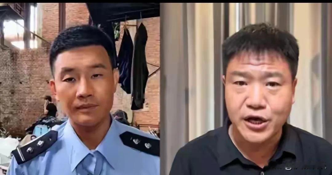 反诈老陈喊话律师举报嘎子穿警服卖货嘎子谢孟伟身穿警服直播卖货，嘴里喊着“货有
