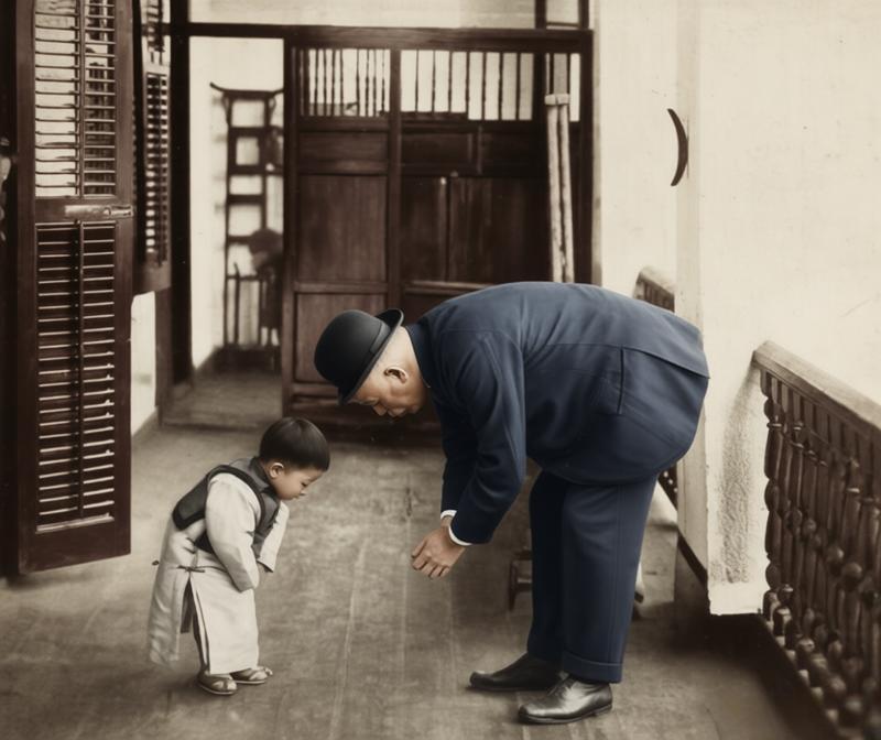 这是拍摄于一百多年前的杭州广济医院（浙江大学医学院附属第二医院的前身），照片中的