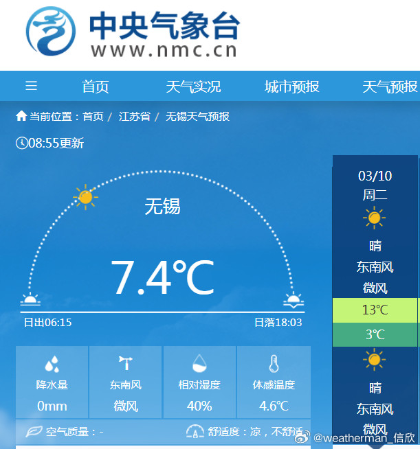 【南方昼夜温差加大】昨晚到今晨，江南多地天空放晴，缺少云层遮盖，出现了辐射降温。