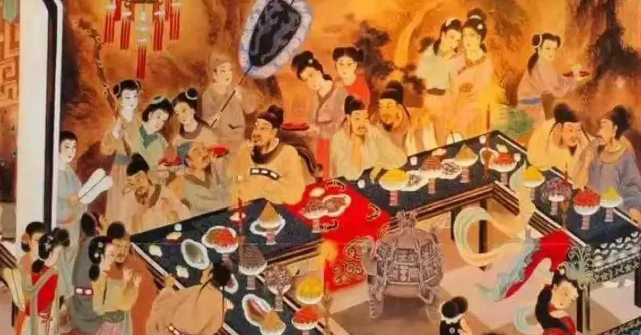 西晋末年，赵王司马伦的宴会上，众人正大快朵颐地吃着烤肉，没想到宾客顾荣发现一旁侍