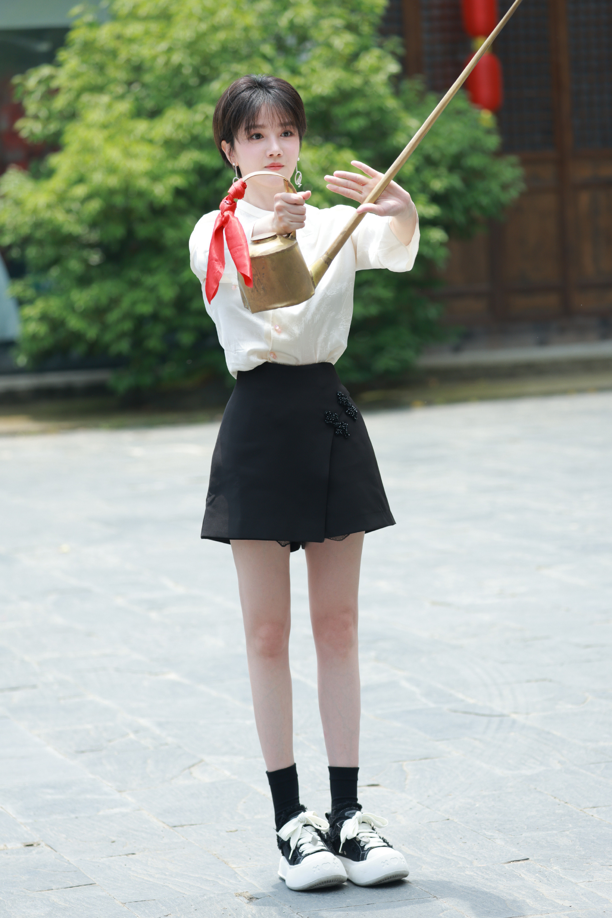 陈小纭，少女浪漫气息，这腿我真的爱了​​​